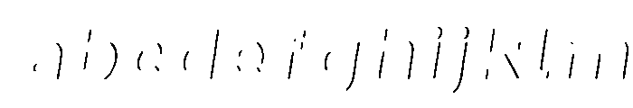 Oilvare Regular Italic Shadow Line FONT