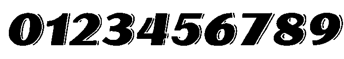 Oilvare Regular Italic Shadowed Font OTHER CHARS