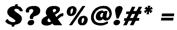 Oilvare Regular Italic Solid Font OTHER CHARS