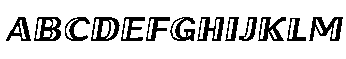 Oilvare Regular Italic Font UPPERCASE