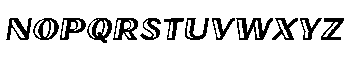 Oilvare Regular Italic Font UPPERCASE