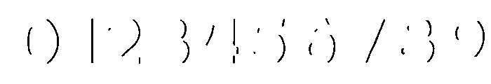 Oilvare Regular Shadow Line Font OTHER CHARS