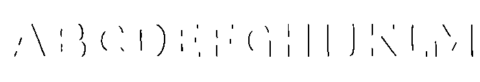 Oilvare Regular Shadow Line Font UPPERCASE
