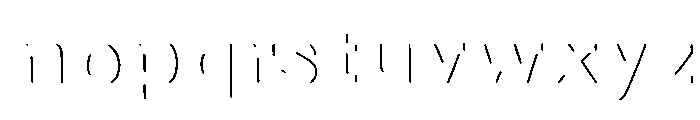 Oilvare Regular Shadow Line Font LOWERCASE