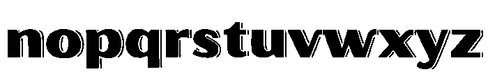 Oilvare Regular Shadowed Font LOWERCASE