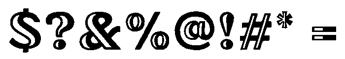 Oilvare Regular Font OTHER CHARS