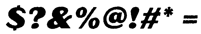 Oilvare Rough Base Regular Italic Font OTHER CHARS