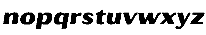 Oilvare Rough Base Regular Italic Font LOWERCASE