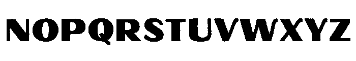 Oilvare Rough Regular Solid Font UPPERCASE