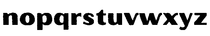 Oilvare Rough Regular Solid Font LOWERCASE