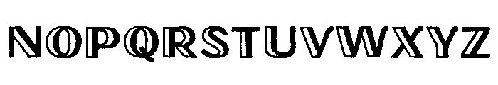 Oilvare Rough Regular Font UPPERCASE