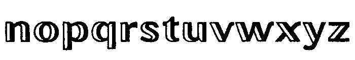 Oilvare Rough Regular Font LOWERCASE