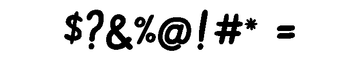 Okay Toque Bold Font OTHER CHARS