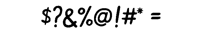 Okay Toque Font OTHER CHARS