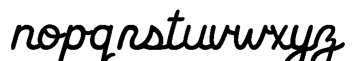 Okay Toque Font LOWERCASE