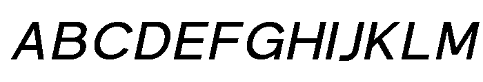Okrite Italic Font UPPERCASE
