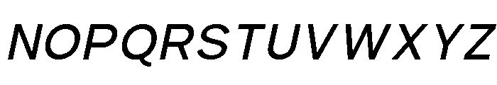 Okrite Italic Font UPPERCASE