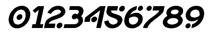 Oktural Italic Font OTHER CHARS