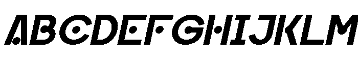Oktural Italic Font UPPERCASE