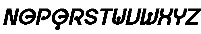Oktural Italic Font UPPERCASE