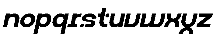 Oktural Italic Font LOWERCASE