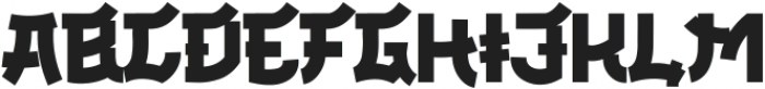 OKASA Regular ttf (400) Font UPPERCASE