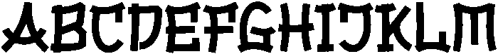 OKLAHOMA Regular otf (400) Font UPPERCASE