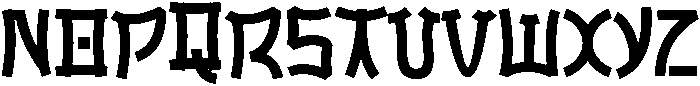 OKLAHOMA Regular otf (400) Font UPPERCASE