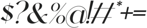 Okaluera Italic otf (400) Font OTHER CHARS