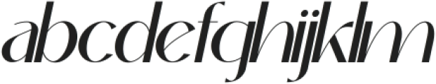 Okaluera Italic otf (400) Font LOWERCASE