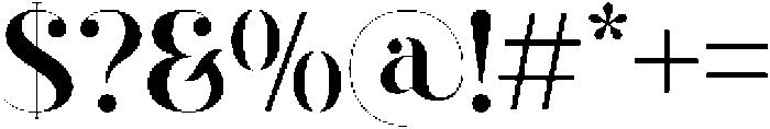 Okican otf (400) Font OTHER CHARS