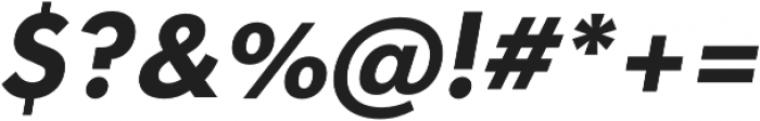 OkojoItalic Bold Italic otf (700) Font OTHER CHARS