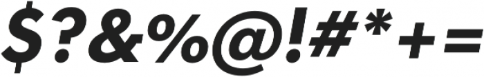 OkojoSlabItalic Bold Italic otf (700) Font OTHER CHARS