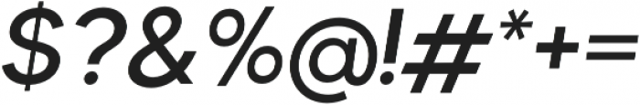Okta Neue Medium Italic otf (500) Font OTHER CHARS