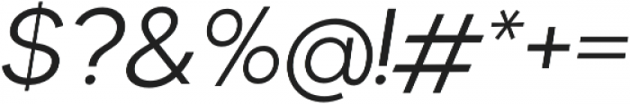 Okta Neue Normal Italic otf (400) Font OTHER CHARS