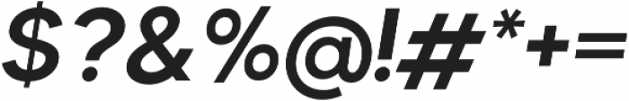 Okta Neue SemiBold Italic otf (600) Font OTHER CHARS