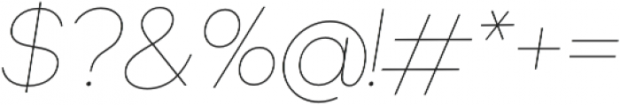 Okta Neue Thin Italic otf (100) Font OTHER CHARS