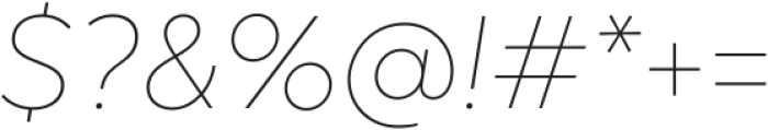 Okta Normal Italic otf (400) Font OTHER CHARS