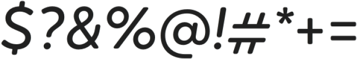 Oktah Round Regular Italic otf (400) Font OTHER CHARS