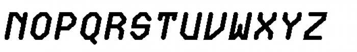 Oktal Mono Bold Italic Font UPPERCASE