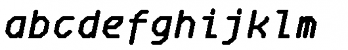 Oktal Mono Bold Italic Font LOWERCASE