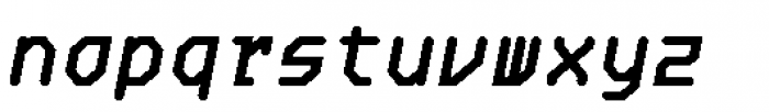 Oktal Mono Bold Italic Font LOWERCASE