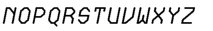 Oktal Mono Italic Font UPPERCASE