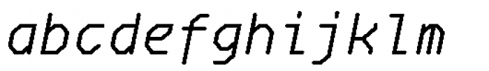 Oktal Mono Italic Font LOWERCASE