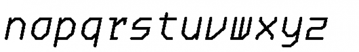 Oktal Mono Italic Font LOWERCASE