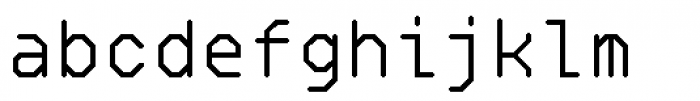 Oktal Mono Regular Font LOWERCASE