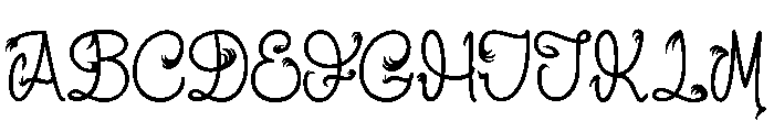 Okarina & Mandoline_PersonalUseOnly Font UPPERCASE