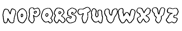 Okie Doki outline Font LOWERCASE
