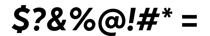 Okta Bold Italic Font OTHER CHARS