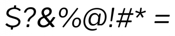 Okojo Pro Display Italic Font OTHER CHARS